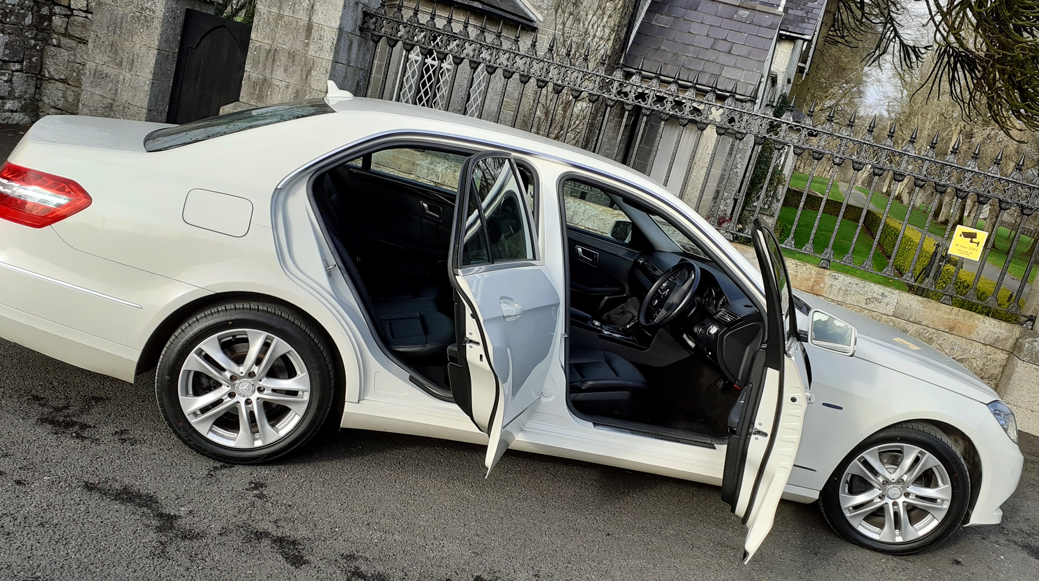 Our White Mercedes E200